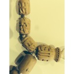 Extra Large Barrel/Cylindrical  Shaped Individually Carved Tulsi Chanting Beads